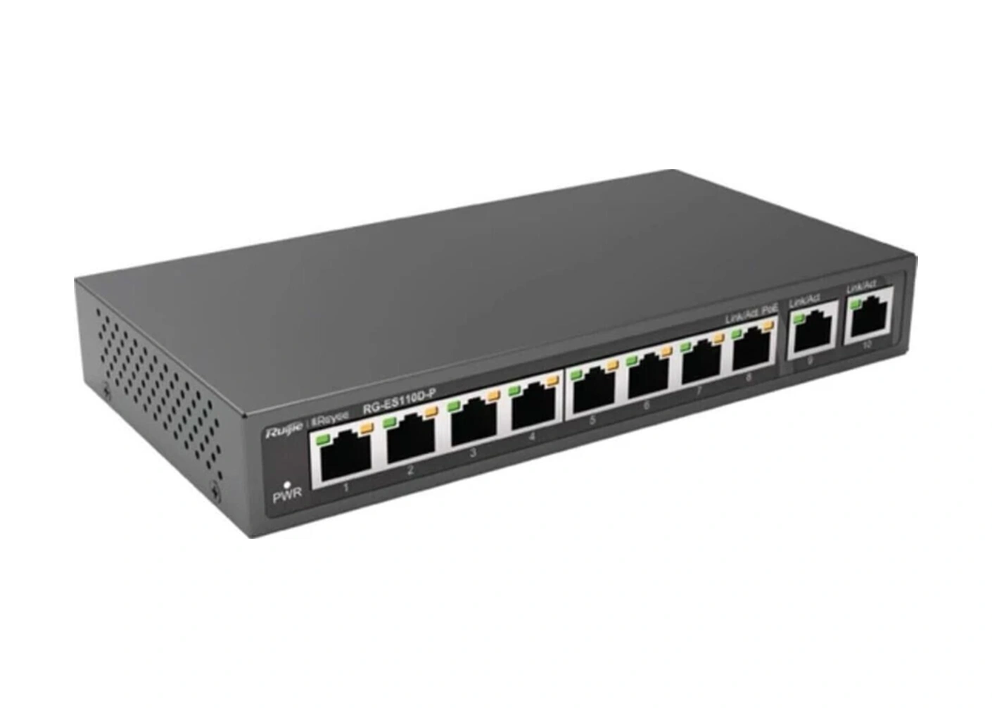 Ruıjıe Reyee 10 Port Rges110dp 10/100 Fast Ethernet 2 Gigabit Uplink+8port Poe Tak Çalıştır Switch -115931