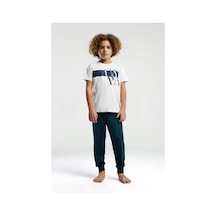 U.S. Polo Assn. Premium Erkek Çocuk Pijama Takımı Beyaz