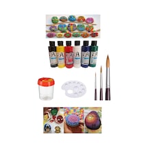 Taş Boyama Seti 6 Ana Renk Set 1 Paket