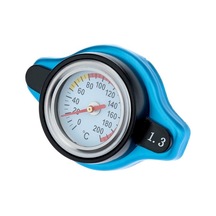 Pazly Universal Sıcaklık Göstergeli Alüminyum Radyatör Kapak Kapağı - Kolay Kurulum 0.9-1.3 Bar