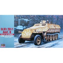 Hasegawa Mt44 31144 1/72 Ölçek, Sd.kfz 251/1 Ausf. D Personel Taşıyıcı Plastik Model Kiti-49790