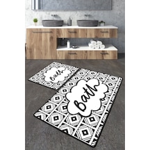 Balneo Banyo Halısı Djt 2 Li Set Çok Renkli