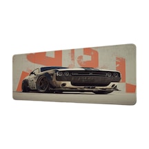 Dodge Challenger Widebody Yarış Tasarım 40x90 Cm Oyuncu Mousepad Kaymaz Taban Büyük Boy Mousepad