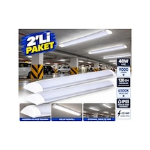 2'li Paket 48w Led Bant Armatür 120 Cm 6500k Beyaz Işık 5800 Lümen Ip55 Yatay Tavan Aydınlatma 1 2'li Paket 48w Led Bant Armatür 120 Cm 6500k Beyaz Işık 5800 Lümen Ip55 Yatay Tavan Aydınlatm - 939336041 Diğer