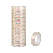 Youmex Öğrenci Ve Ofis Kullanıma Uygun 18mm 20y Transparan Ripsel Bant - 8 Adet Paket 8