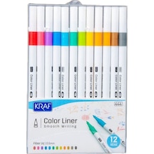 Color Liner Keçe Uçlu Kalem Seti 0.5mm 12'li