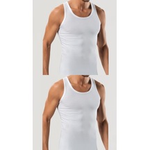 2 Adet Erkek Slim Fit Likralı Penye Sporcu Rambo Atleti 001