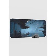 Dijital Okyanus Gemi V1 70x30 Xl Gaming Kauçuk Kaymaz Taban Mouse Pad Fare Altlığı