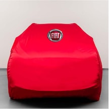 FİAT 500 X CROSS Kırmızı Otomobil Kumaş Logolu Penye Oto Örtüsü
