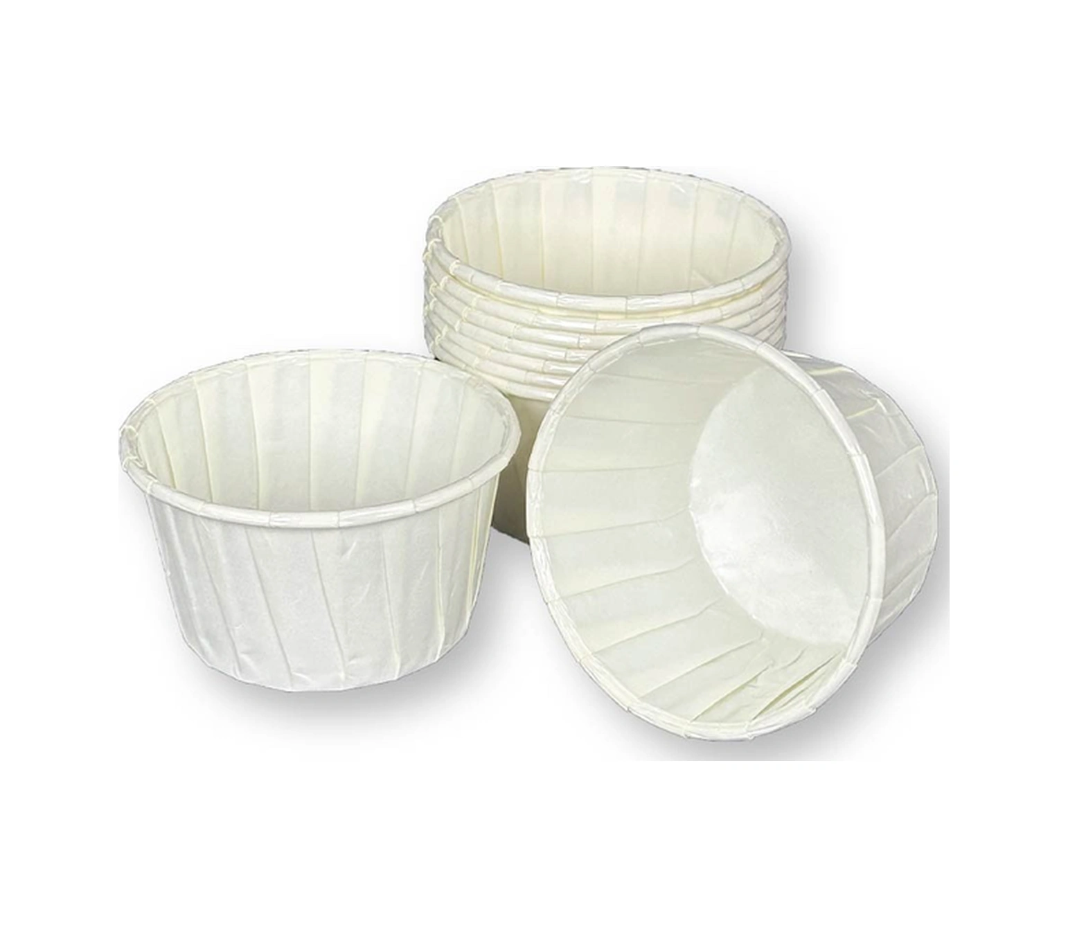 250 Adet Kağıt Muffin Cup Cake Kek Kalıbı Beyaz
