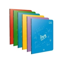 Gıpta Eko 80 Yaprak Defter Kareli A4 Pp Kapak - 4 Adet Çok Renkli