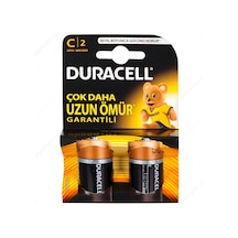 Duracell Alkalin C Orta Boy Pil 2'li Paket