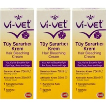 Vivet Tüy Sarartıcı Krem 3 x 70 ML