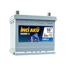 İnci 12V 55 Ah Dar Japon Tip Akü (Honda Cıvıc)