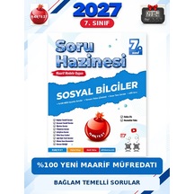 Soru Hazinesi 2027 7.sınıf Sosyal Bilgiler %100 Maarif Model Bağlam Temelli Soru Hazinesi+kronometre