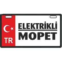 Sevenkardeşler Kırmızı Elektrikli Mopet E-Bike Plakalık