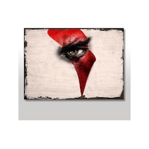 Bedeko Ahşap Tablo God Of War Desenli
