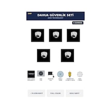 5 Kameralı 2mp Güvenlik Kamera Seti Gece Renkli Full Color Sesli Dome 4tb 76 Gün Kayıt