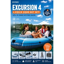 Excursion 4 Şişme Bot Seti 4 Kişilik Kürekli - Pompa Balıkçı Ve Gezi Botu 315x165x43 Cm