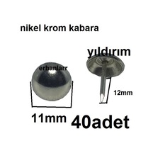 Kabara Raptiye Çivi Koltuk Çivisi Krom Metalik R