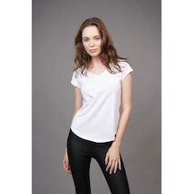 Gabria Kadın Tek Cepli T-Shirt Beyaz (505751926)