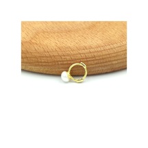 İnci Halka Gümüş Tragus Pıercıg - Rodyum Beyaz Beyaz