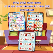 3 Set - 87 Parça Tox Az - Çok . Büyük - Küçük Meyve ve Sıradakini