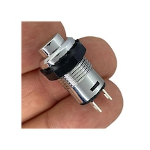 Ic-185c Gümüş Buton Yuvarlak Plastik Kalıcı 12mm 2p