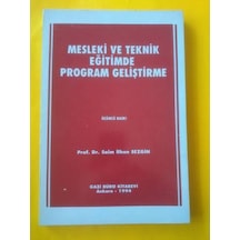 Mesleki ve Teknik Eğitimde Program Geliştirme 1994 Baskı