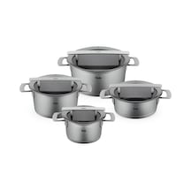 Fissler Phi Collection Cam Kapak 8 Parça Tencere Seti Renkli