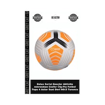 Delux Serisi Gençler Aktivite Antrenman Cosfer Cfg-fty Futbol Topu 4 Astar Suni Deri No:5 Turuncu