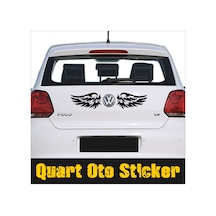2 Adet Kanat Sticker, Araba Sticker, Quarts Oto Sticker