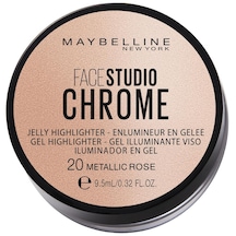 Maybelline New York Face Studio Chrome Jel Aydınlatıcı No:20 Metallic Rose
