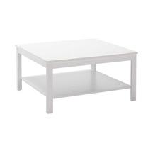 Rustik Kare Sehpa-mat Beyaz 80x40x80 Cm Gxyxd