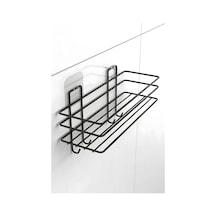 Yapışkanlı 4 Kancalı Banyo Rafı Siyah Banyo Lif Şampuanlık Duşakabin Askısı Diğer Yapışkanlı 4 Kancalı Banyo Rafı Siyah Banyo Lif Şampuanlık Duşakabin Askısı Diğer