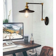 Riolight Retro Üç Mafsallı Metal Aplik (454564596) Siyah