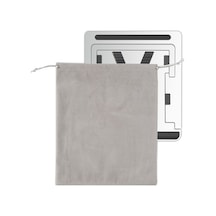 Ebitda Cbtxxj-1 Alüminyum Laptop Standı, Açık Gri, 27.8x23.6x3.2cm, 17'' Bilgisayarlar İçin Ayarlanabilir Ve Katlanabilir