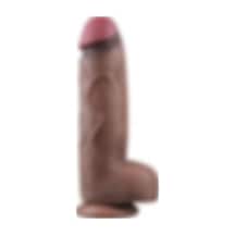 Odins Shop Yeni Nesil Çift Katmanlı 31 CM Realistik Dev Melez Dildo Penis