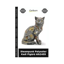 Özel Üretim Dekoratif Figür Steampunk Polyester Kedi Figürü Alk2455