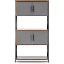 Linen 156 Lık 4 Bölmeli 2 Raflı 2 Kabin Kitaplık