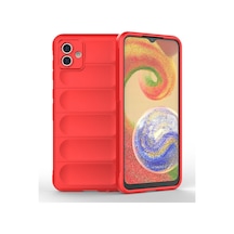 Samsung Galaxy Uyumlu A04 Kılıf Optimum Silikon - Kırmızı Bzsxx00 1