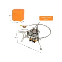 Ankatek Yürüyüşü Tomshoo Sırt Rüzgar Pişirme Piknikler Piezo Ocağı Ocağı Katlanabilir Kamp Kamp İçin Hafif Gümüş Geçirmez Gaz Çantası Brülörlü Ateşleme Alanlarda Açık 5800w 3 Pp Gümüş Gümüş