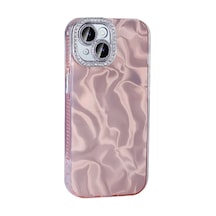 Teleplus Apple Uyumlu iPhone 15 Plus Kılıf Kamera Korumalı Esila Taşlı Kapak