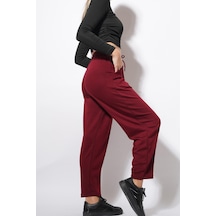 Ckm Moda Derp Modal Şalvar Balon Pantolon Bordo