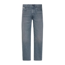 Calvin Klein 90'lar Düz Kesim Mavi Kül Rengi Jean Pantolon-14706 Gri