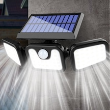 1725a 3 Kanatlı Solar Led Duvar Lambası Hareket Sensörlü 3 Modlu 1