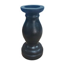 Ahşap Siyah Şamdan 15x7cm