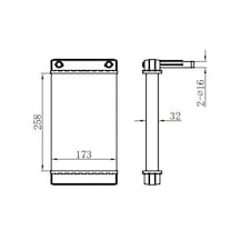 ORIS KFI021032 Kalorifer Brazing Heater A/M 260X175X32 Ducato Arka