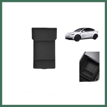 En-cag Tesla Model Y Juniper 2025+ Uyumlu Orta Konsol Düzenleyici Raf Saklama Kutusu Siyah Bss