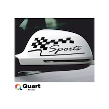 2 Adet Sport Yan Ayna Oto Sticker Araba Sticker